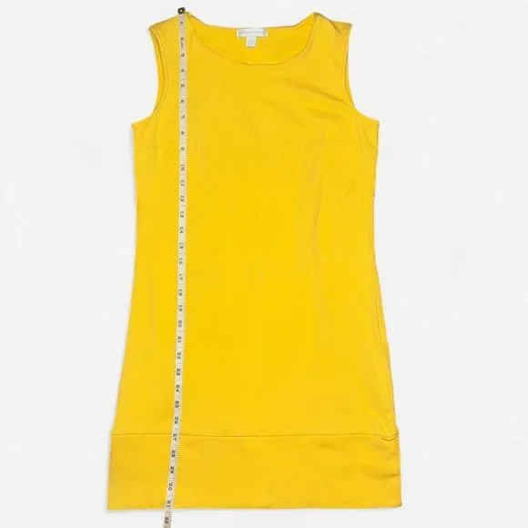Yellow Cotton Shift Sleeveless Mini Dress from New York & Co. SIZE XS - Picture 5 of 7